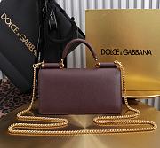 Dolce & Gabbana Miss Sicily Burgundy Leather Wallet 20x11x3cm - 2
