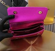 Dolce & Gabbana Small Rhinestone Sicily Tote Bag Pink 18x11x6cm - 5