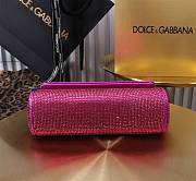 Dolce & Gabbana Small Rhinestone Sicily Tote Bag Pink 18x11x6cm - 4