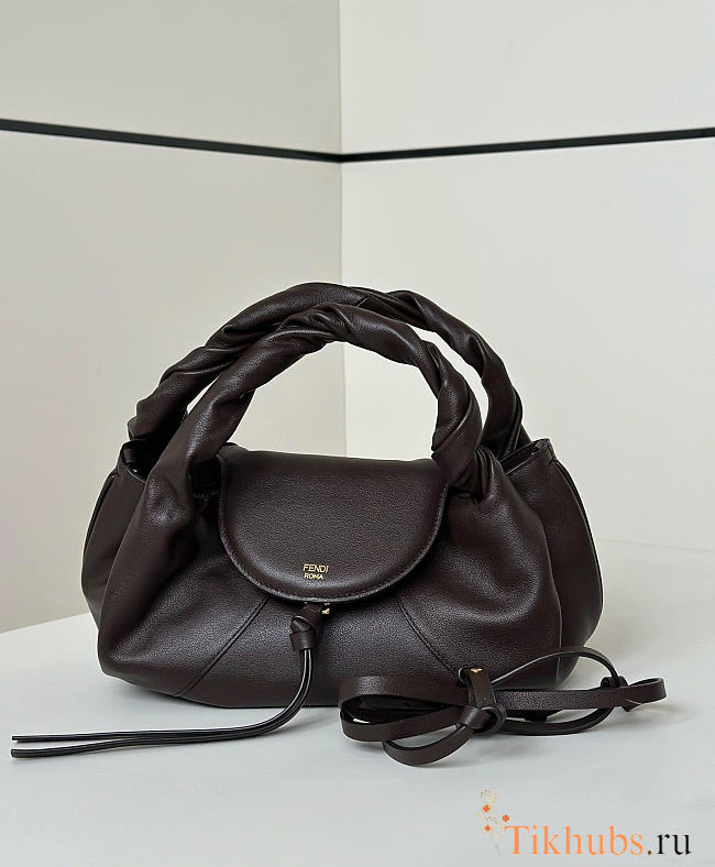 Fendi Small Spy Dark Brown Bag 32x18x12cm - 1