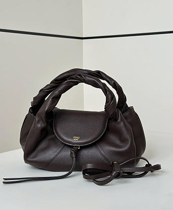 Fendi Small Spy Dark Brown Bag 32x18x12cm