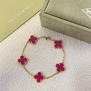 Van Cleef & Arpels Alhambra Fuchsia Bracelet - 1