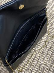 YSL Calypso Mini Bag Lambskin Black 22x11x3cm - 5