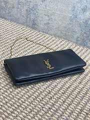 YSL Calypso Mini Bag Lambskin Black 22x11x3cm - 4