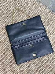 YSL Calypso Mini Bag Lambskin Black 22x11x3cm - 2