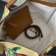 Valentino Medium Shopping Bag Raffia Floral 35x25x17cm - 5
