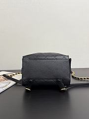 Chanel 25 Backpack Black Caviar Gold 23x23x14cm - 6