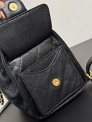 Chanel 25 Backpack Black Caviar Gold 23x23x14cm - 3