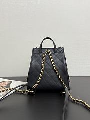 Chanel 25 Backpack Black Caviar Gold 23x23x14cm - 2