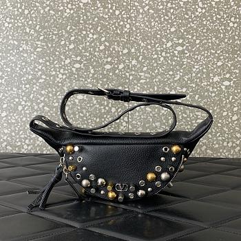 Valentino Garavani Nellcôte Belt Bag Black 30x9x7cm