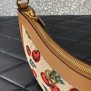 Valentino Vlogo Mini Hobo Bag Raffia Cherryfic 20x12x4cm - 6