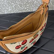 Valentino Vlogo Mini Hobo Bag Raffia Cherryfic 20x12x4cm - 3