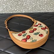 Valentino Vlogo Mini Hobo Bag Raffia Cherryfic 20x12x4cm - 2