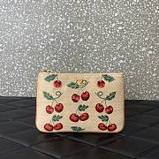 Valentino Vlogo Signature Pouch Raffia Cherryfic 24x16x1cm - 1