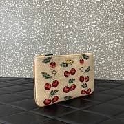 Valentino Vlogo Signature Pouch Raffia Cherryfic 24x16x1cm - 5