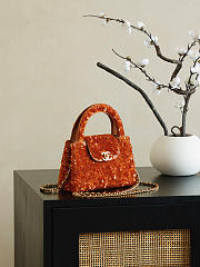 Chanel Kelly Mini Bag Sequins 19x13x7cm - 3