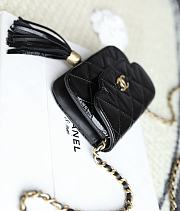 Chanel Clutch Bag With Chain Black 11x8.5x3.5cm - 5
