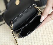 Chanel Clutch Bag With Chain Black 11x8.5x3.5cm - 4
