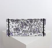 Dior Lucky Medium Book Tote White and Blue 36.5x28x14cm - 6