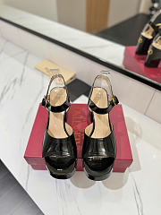Valentino Garavani Leather Fawcette Heeled Sandals 100 - 3