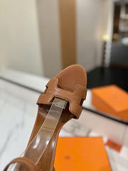 Hermes Premiere Brown Sandals 9cm - 5