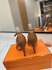 Hermes Premiere Brown Sandals 9cm - 2