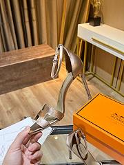 Hermes Premiere Gold Sandals 10.5cm - 4