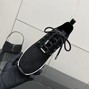 Jimmy Choo Veles Black Sequin Knit Trainers - 4