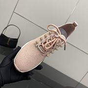 Jimmy Choo Veles Pink Sequin Knit Trainers - 2