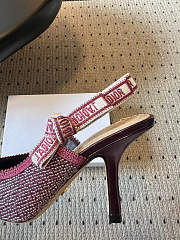 Dior Or J'Adior Slingback Pump Purple Metallic 10cm - 3