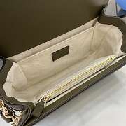 Gucci Go Small Shoulder Bag Green Suede 21.5x14x9cm - 4