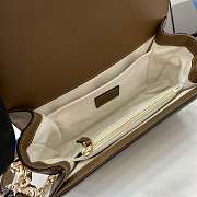 Gucci Go Small Shoulder Bag Brown Suede 21.5x14x9cm - 6