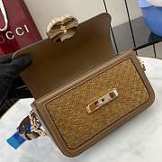 Gucci Go Small Shoulder Bag Brown Suede 21.5x14x9cm - 2