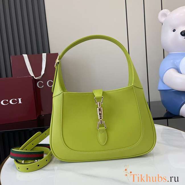Gucci Jackie 1961 Shoulder Bag Bright Green 27.5x19x4cm - 1