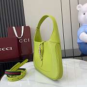 Gucci Jackie 1961 Shoulder Bag Bright Green 27.5x19x4cm - 2