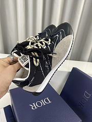 Dior D-Sketch Sneaker Black Nylon and Calfskin - 4