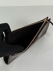 Prada Leather Wallet Dark Brown 20x10cm - 2