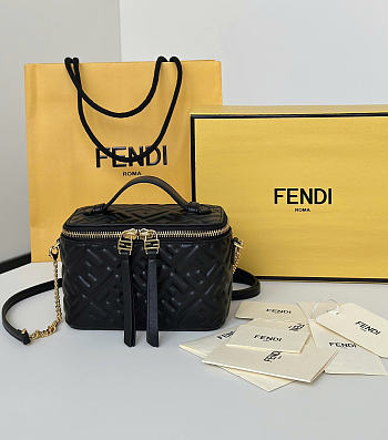 Fendi Vanity Black Bag 16x8x11cm