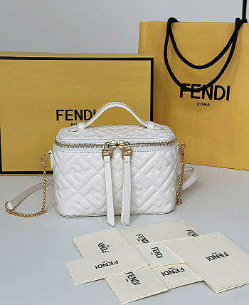 Fendi Vanity White Bag 16x8x11cm