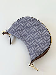 Fendi Fendigraphy Mini Blue Denim Bag 20x13x7.5cm - 3