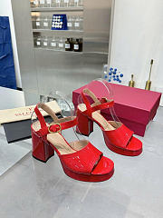 Valentino Garavani Leather Fawcette Red Heeled Sandals 100 - 1
