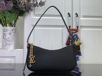 Louis Vuitton LV Pochette Bloom Black Bag 23x10x4cm