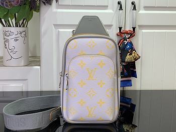 Louis Vuitton LV Avenue Slingbag Gray/Yellow 33x16x5.7cm