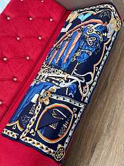 Hermes Blue Scarf 140x140cm - 3