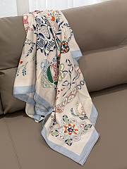 Hermes White Blue 140x140cm - 3