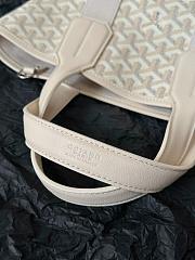 Goyard Goyardine White Canvas Belharra PM Tote 24x18x14cm - 6