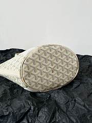 Goyard Goyardine White Canvas Belharra PM Tote 24x18x14cm - 3