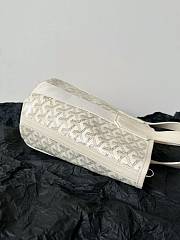 Goyard Goyardine White Canvas Belharra PM Tote 24x18x14cm - 2