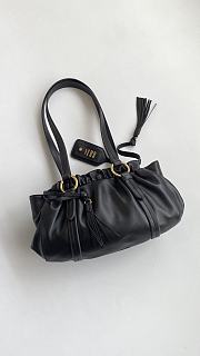Miu Miu Joie Shoulder Bag Black Nappa 32x16x10.5cm - 2