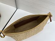Dior Diorstar Hobo Bag with Chain Beige Raffia 28.5 x 14.5 x 10 cm - 4